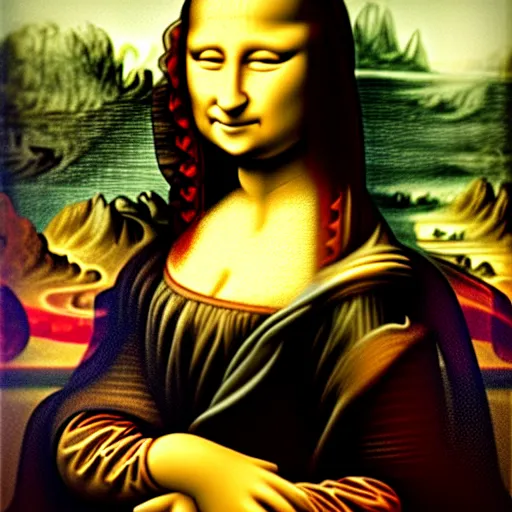 Prompt: mona lisa cartoon