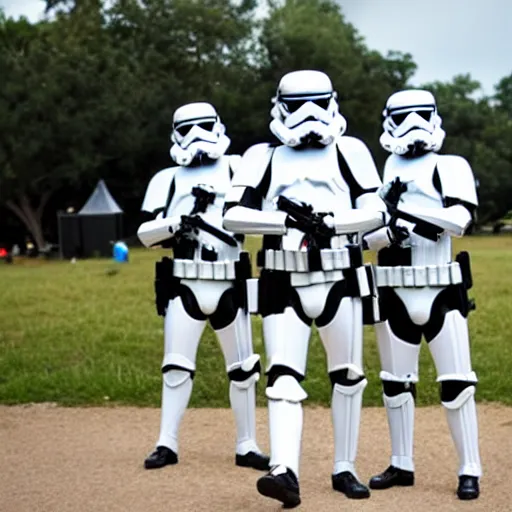 Image similar to stormtroopers at acl festival in high quality