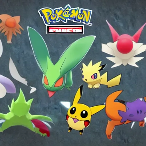 Prompt: New Pokémon concept art, digital art, leaked image,
