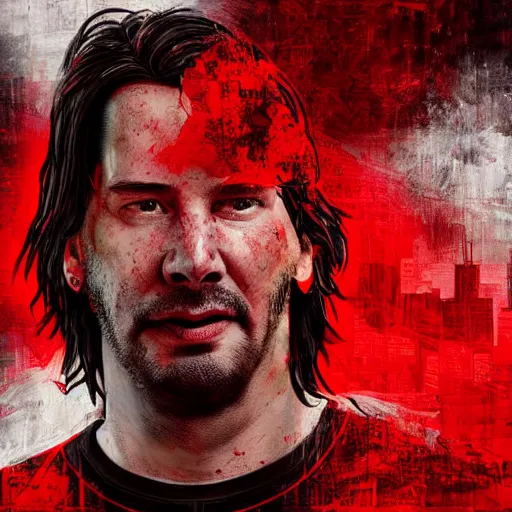 Image similar to hyperrealistic mixed media image of Morbidly Obese Keanu Reeves Chicago Bulls basketball, stunning 3d render inspired art by István Sándorfi and Greg Rutkowski, perfect facial symmetry, realistic, highly detailed attributes and atmosphere, dim volumetric cinematic lighting, 8k octane extremely hyper-detailed render, post-processing, masterpiece,