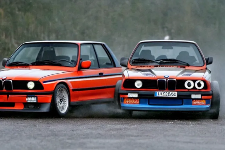 Image similar to Angry Jason Statham picks up BMW e30