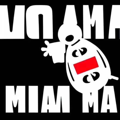 Prompt: a logo that says “vodka man”