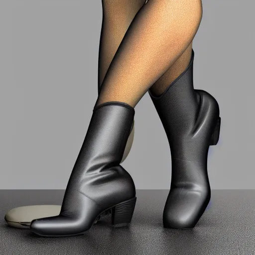 Prompt: Dancing boots, hyperrealism, no blur, 4k resolution, ultra detailed-i