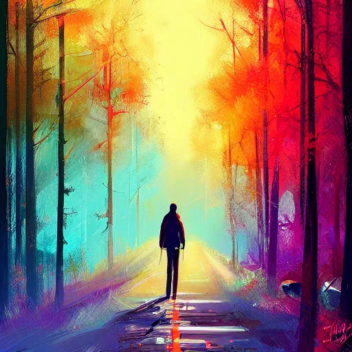 Prompt: a character by Alena Aenami