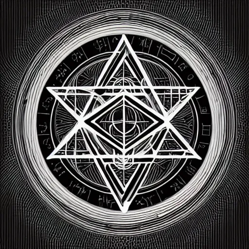 Prompt: https : / / image. shutterstock. com / image - vector / mystical - geometry - symbol - linear - alchemy - 6 0 0 w - 4 1 7 4 0 7 5 6 6. jpg alchemy technical illustration, occult digital drawing, digital drawing, precise, black background, mystical geometry symbol. linear alchemy, occult