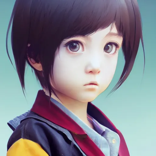 Prompt: worksafe. insanely detailed. by wlop, ilya kuvshinov, krenz cushart, greg rutkowski, pixiv. zbrush sculpt, octane, maya, houdini, vfx. close - up cg anime kid schoolgirl in luxury advertisement. cinematic dramatic atmosphere, sharp focus, volumetric lighting.