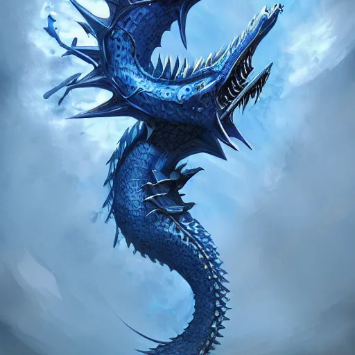 Image similar to a singular blue dragonscale!!, d & d, fantasy, intricate, highly detailed, digital painting, artstation, concept art, matte, sharp focus, illustration