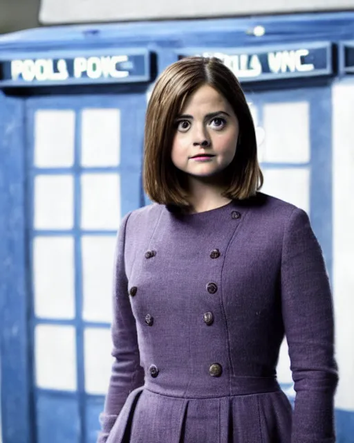 Prompt: Jenna Coleman as Doctor Who -n 6