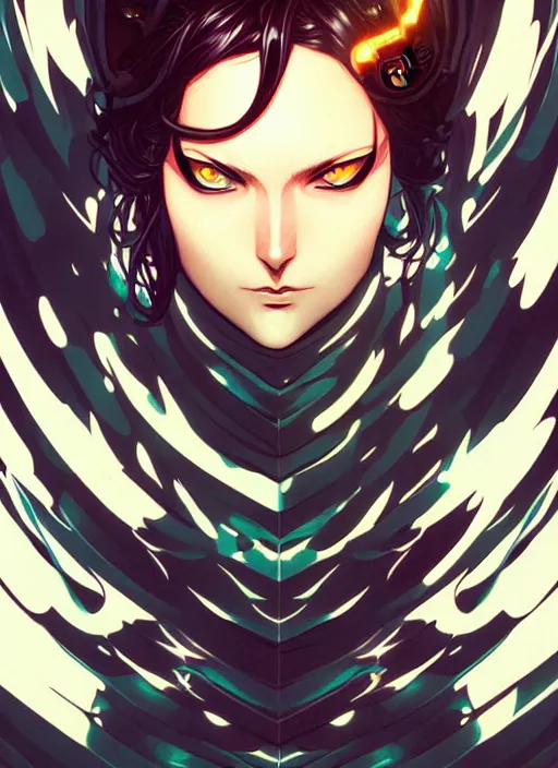 Image similar to style artgerm, joshua middleton, one punch man with swirling water swirling, symmetrical face, symmetrical eyes, steampunk cyberpunk,, cinematic lighting