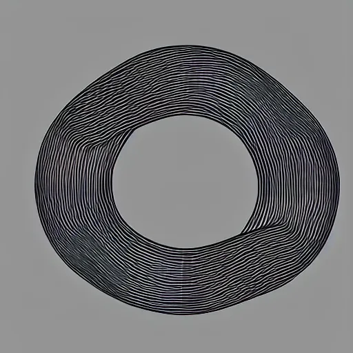Image similar to abstract logo, three loop mobius strip,