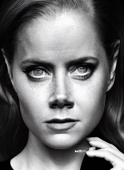 Prompt: cinematic photography of amy adams in the movie men in black, intricate, elegant, highly detailed, smooth, sharp focus, symmetrical face, fine details, masterpiece, trending on artstation, 4 k hdr 3 5 mm photography