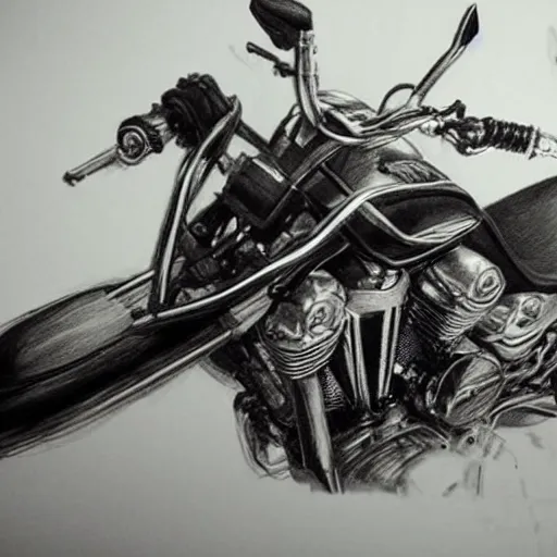 Prompt: Ghostrider pencil drawing hyper realistic 4K quality