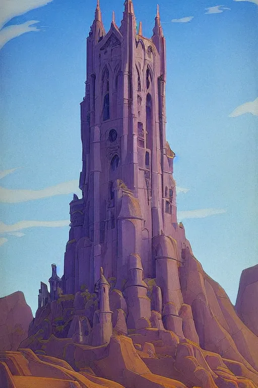 Prompt: painted tower of the queen, by Sylvain Sarrailh and Nicholas Roerich and jean delville and Tyler Edlin and William Dyce, dramatic cinematic lighting , beautiful garden, ornate carved architecture, smooth, sharp focus, extremely detailed