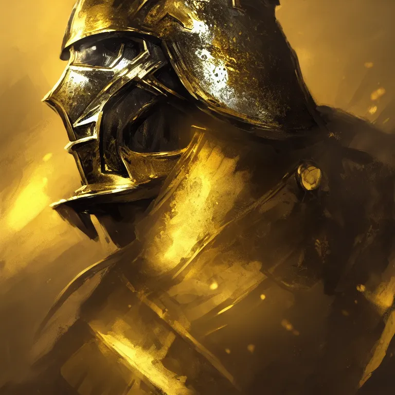 Image similar to A Knight of Gold and White, fields of war, headshot photo, character concept, dark souls concept art, Feng Zhu concept art, dramatic lighting, highly stylized, trending on artstation, high-quality wallpaper, desktopography