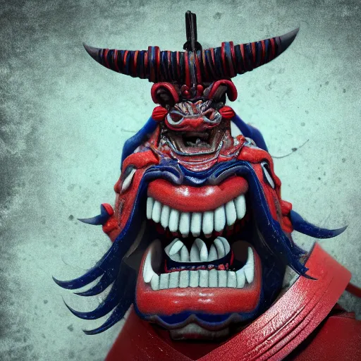 Image similar to Japanese Oni demon, high detail, cinematic, 8k