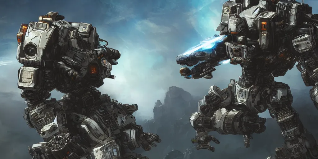 arte conceptual del robot titanfall