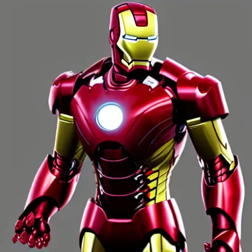 Prompt: iron man, playstation 1 render