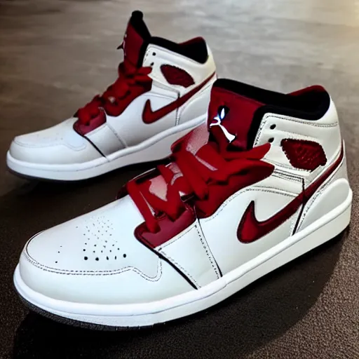 Image similar to jordan sneakers based off ironman