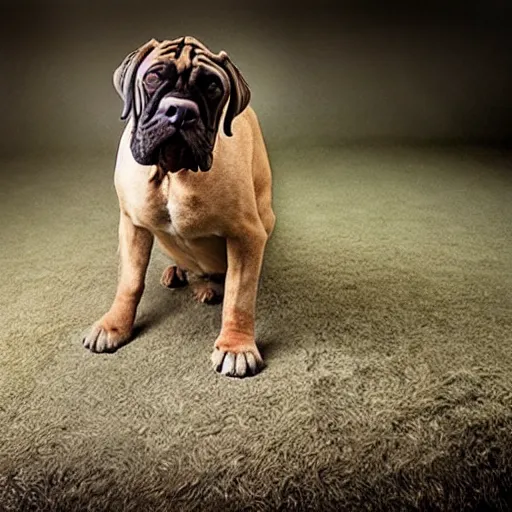 Image similar to a mastiff - cat - hybrid, animal photography