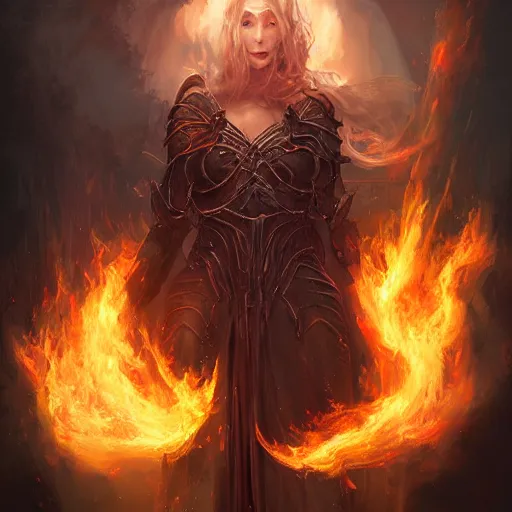 Image similar to Diaper Imbued with the Power of Fire, armored goddess, fantasy, magic, digital art, professional art by Seb McKinnon and WLOP and artgerm, illustration