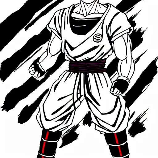 Image similar to HD manga drawing of Xavi Hernandez in dragon ball by Akira Toriyama