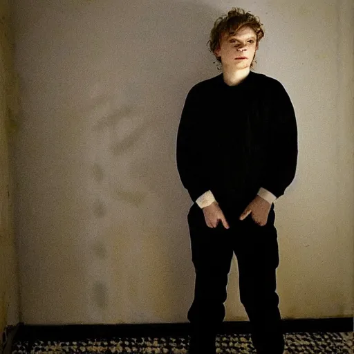 Image similar to evan peters photographed by nan goldin