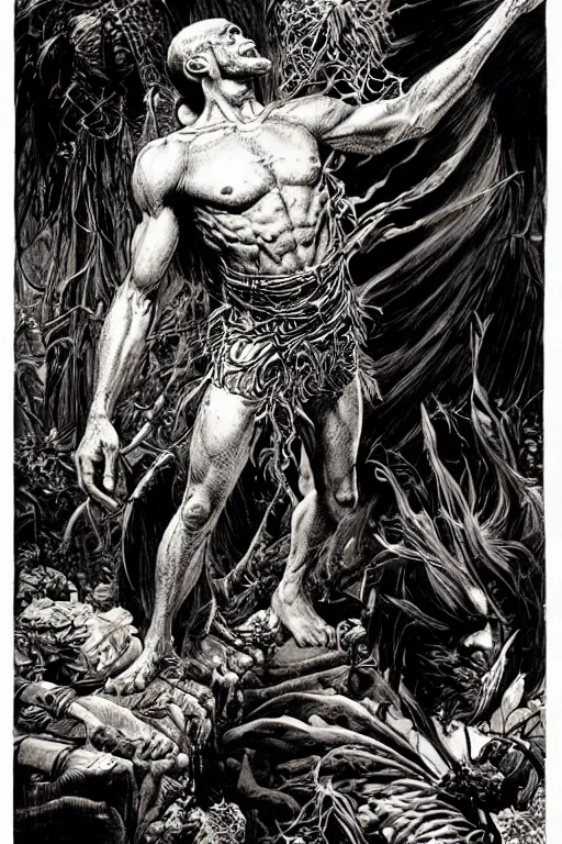 Image similar to The Ayahuasca Spirit, by Bernie Wrightson