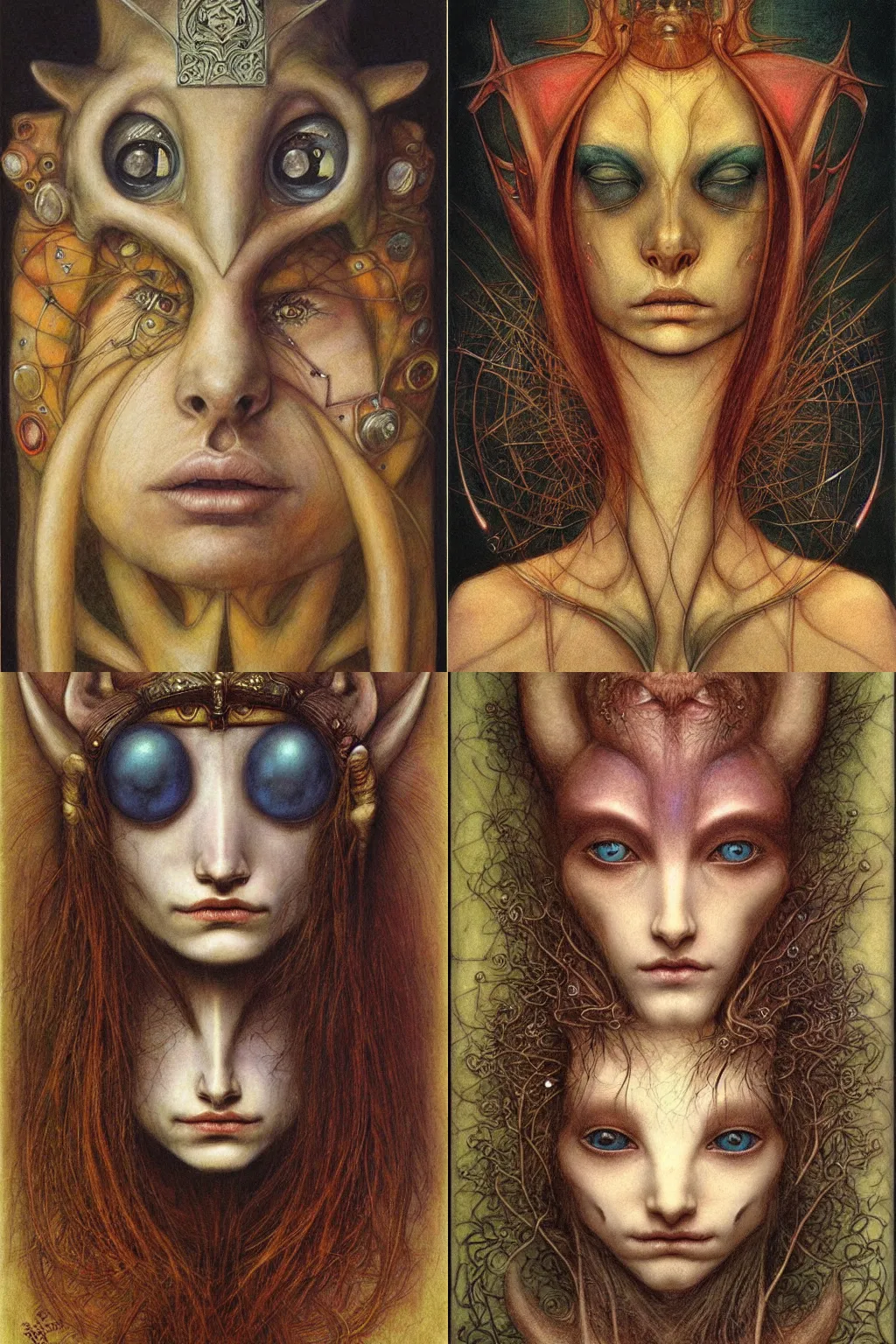 Prompt: symmetric!! portrait by brian froud, vivid, masterpiece, detailed