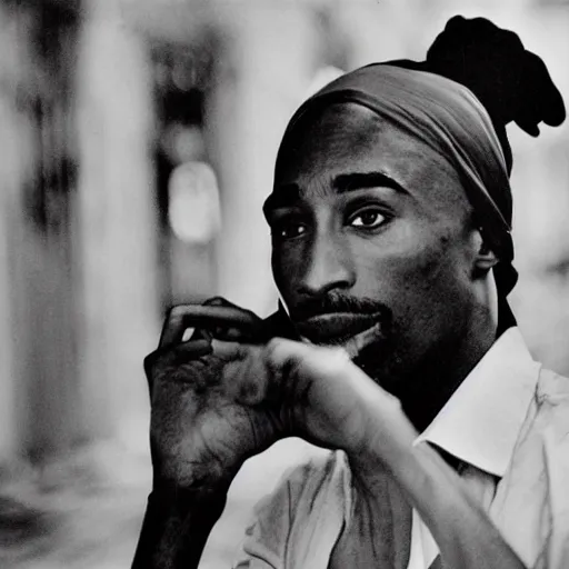 Image similar to tupac footage in cuba, photo by steve mccury and annie leibovitz