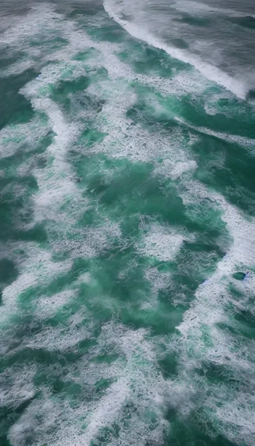 Image similar to colour pentax photograph of high fantasy storm surge barriers from an aerial view. extremely epic!!!