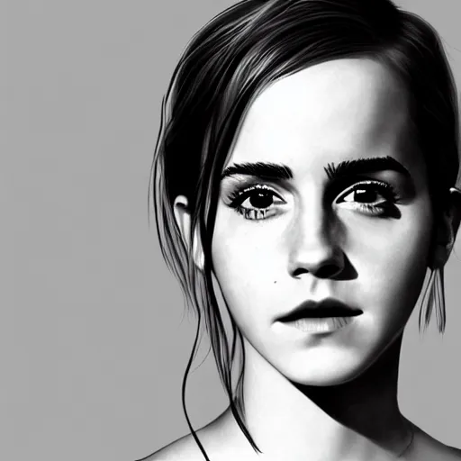 Prompt: emma watson, kpop idol, digital art