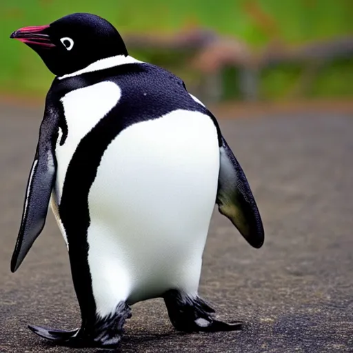 Prompt: penguin wearing a jetpack