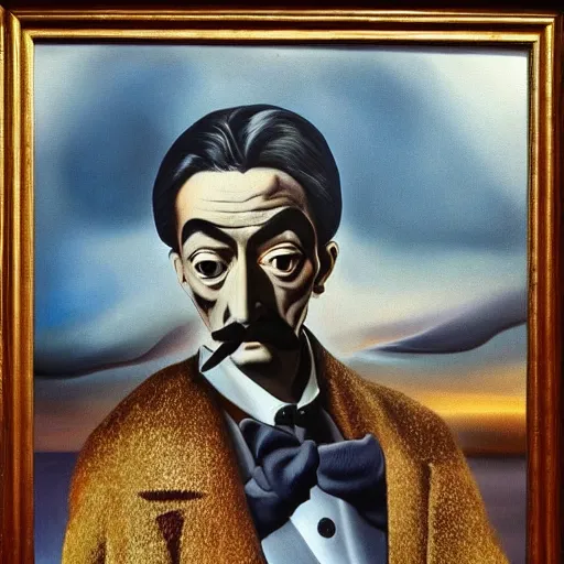 Prompt: painting of Salvador Dali by Salvador Dali , highly detailed, 8k, cinematic,