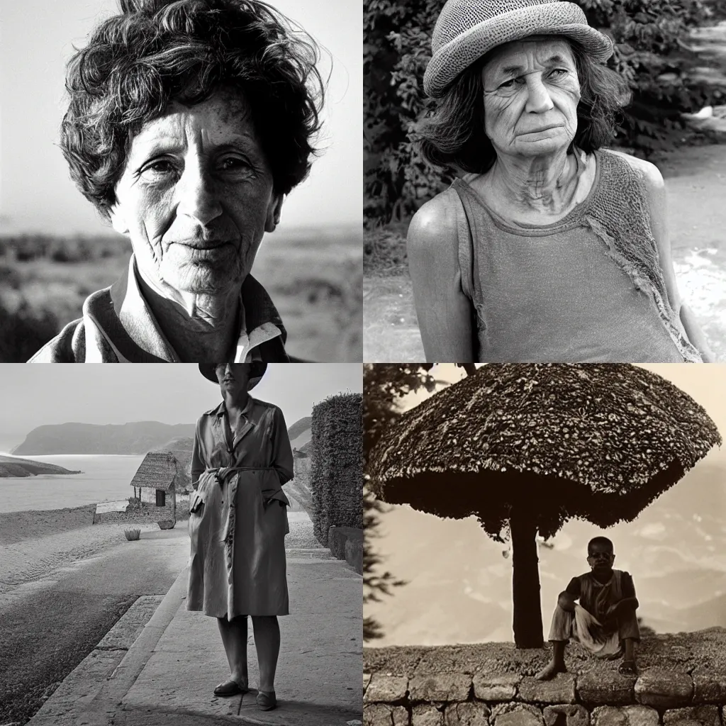 Prompt: a portrait of a character in a scenic environment by Martine Franck