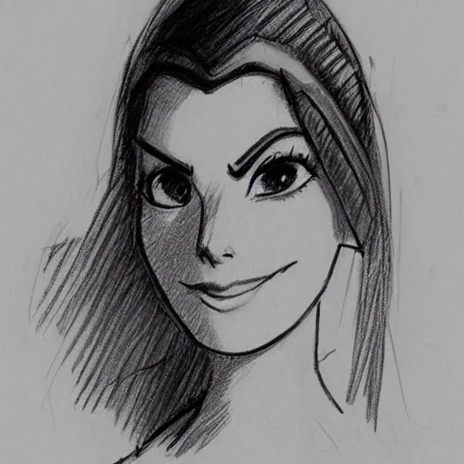 milt kahl sketch of victoria justice as princess padme | Stable ...