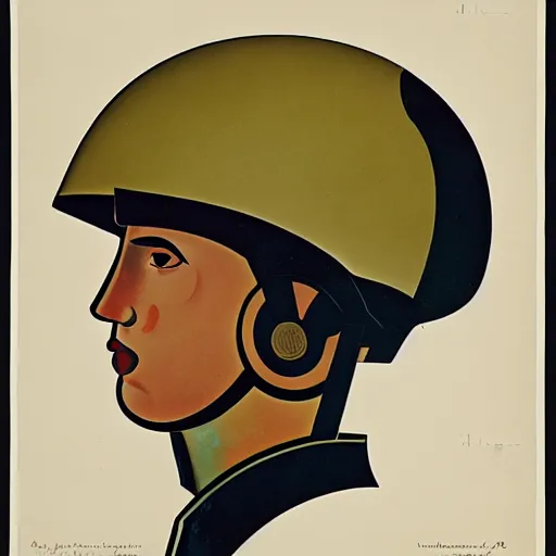 Image similar to a poster of a young soldier wearing a helmet. by ismael nery, wyndham lewis. behance, soviet propaganda, american propaganda