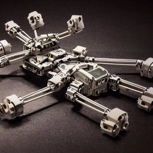 Image similar to a mechanical spider robot with guns