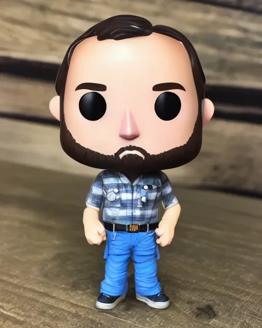 Image similar to A Tim the Toolman Taylor Funko Pop. Photographic, photography