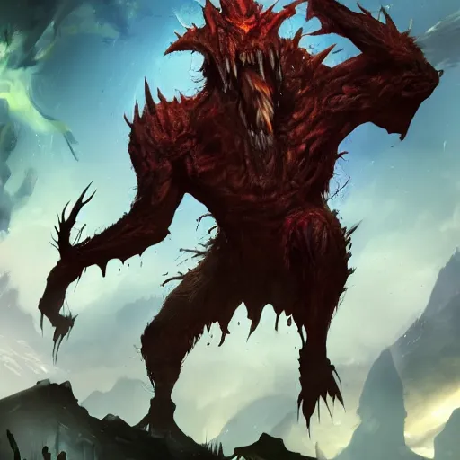 Image similar to splashart of a monster