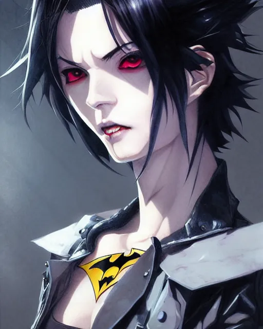 Image similar to portrait Anime Batman Robin grunge punk Accurate fine-face, pretty face, realistic shaded Perfect face, fine details. Anime. Gotham gothic realistic shaded lighting by katsuhiro otomo ghost-in-the-shell, magali villeneuve, artgerm, rutkowski Jeremy Lipkin and Giuseppe Dangelico Pino and Michael Garmash and Rob Rey