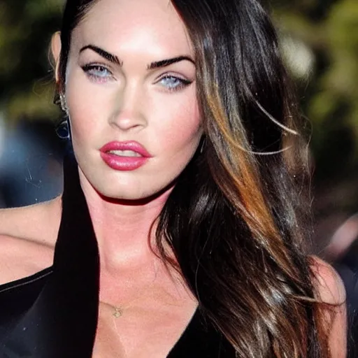 Image similar to megan fox kisses megan fox, photorealistic, ultra detailed