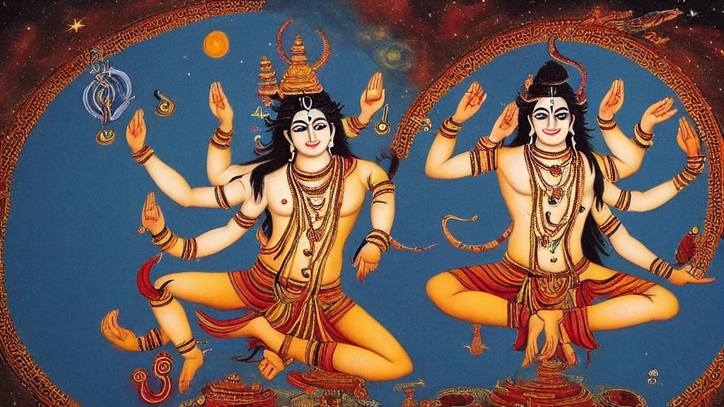 Image similar to the cosmic dance of lord shiva