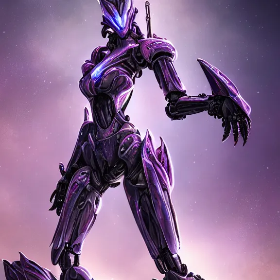 Image similar to extremely detailed ground shot of a giant beautiful stunning goddess 500 foot tall anthropomorphic hot robot mecha female dragon, silver sharp streamlined armor, detailed head, sharp claws, glowing Purple LED eyes, sitting elegantly in front of a tiny human the size of her foot, micro pov, dragon art, warframe fanart, Destiny fanart, macro art, giantess art, furry art, furaffinity, high quality 3D realism, DeviantArt, Eka's Portal, G6