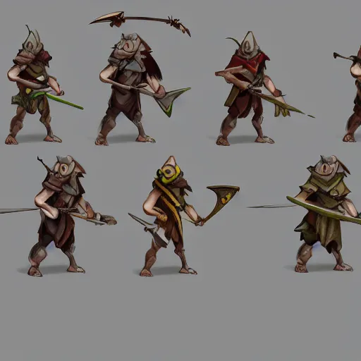 Image similar to mouse warrior dnd concept character art