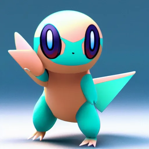 Prompt: new pokemon, 3 d rendered