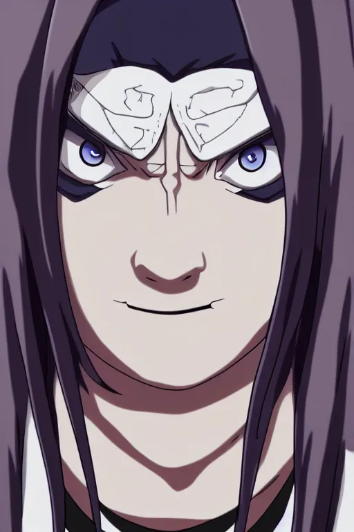 Prompt: orochimaru naruto character portrait, anime, realistic, 4 k, photo realism, perfect face