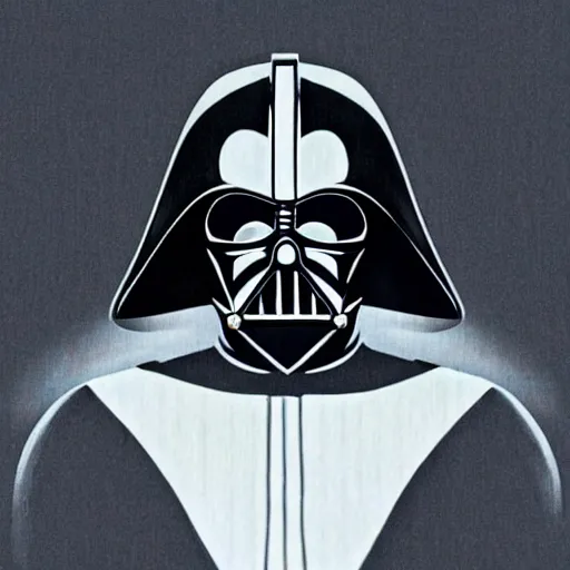 Image similar to darth vader from star wars by studio ghibli