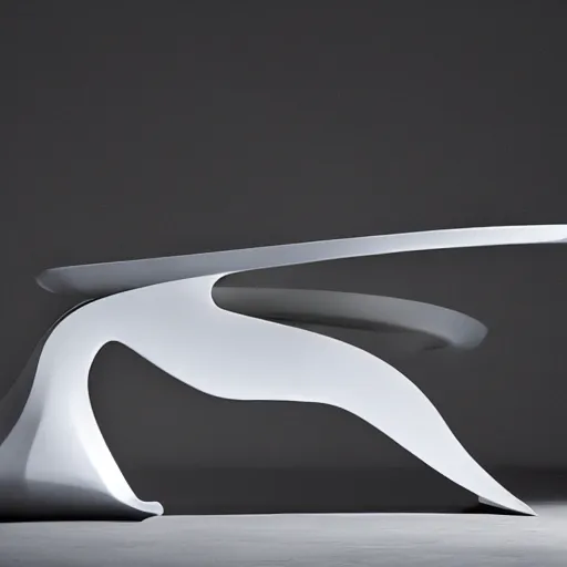 Prompt: a photo of a z - chair by zaha hadid, 4 k