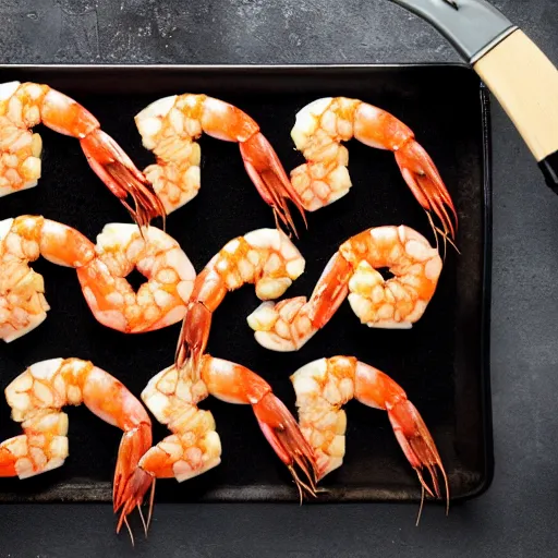 Prompt: cooked shrimp marching in formation, with bayonets, army uniforms