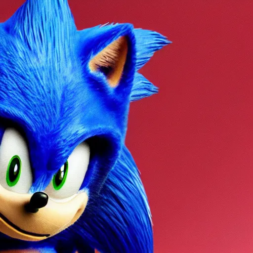 Prompt: Realistic rendition of sonic the hedgehog